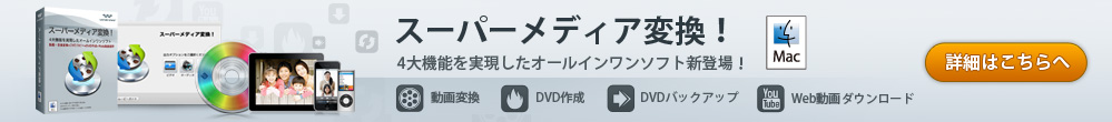 超多機能シングル新製品!動画&音楽&DVD変換+DVD作成+Web動画ダウンロード