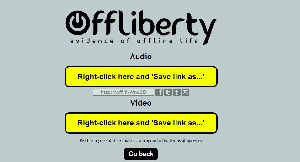 offlibertyで動画をダウンロードする