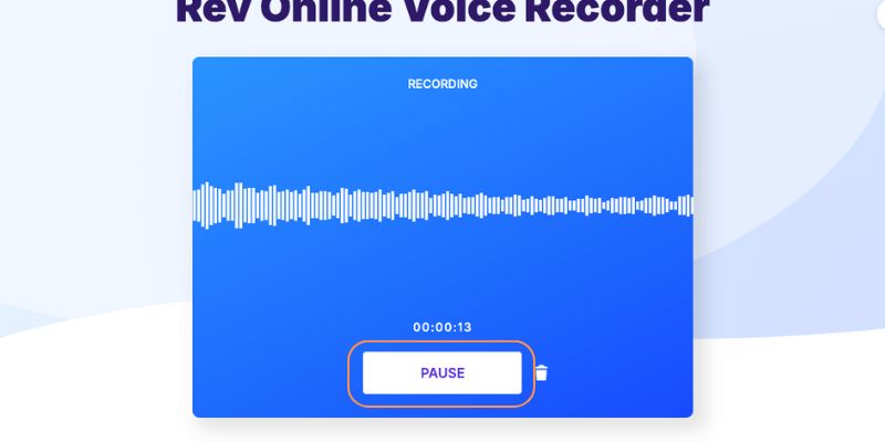 Revで音声録音を停止する
