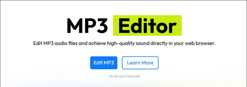 おすすめのMP3編集サイトflixier MP3 Editor