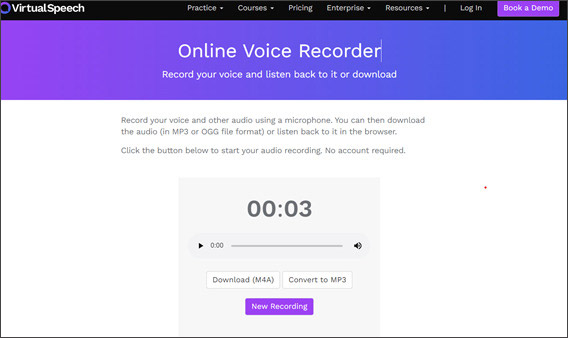録音ツールOnline Voice Recorder