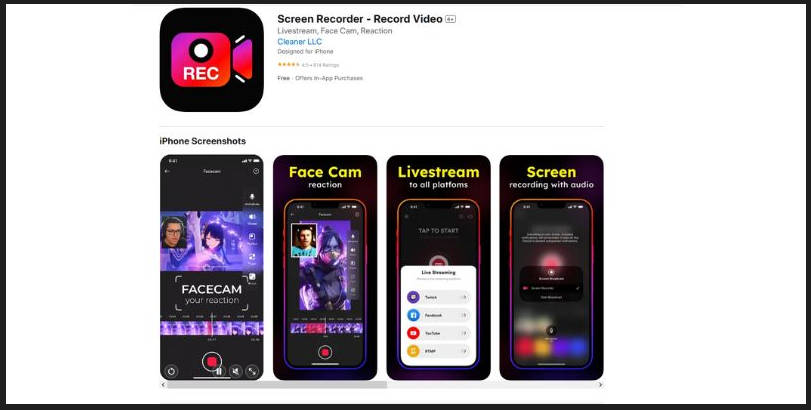 おすすめのiphone長時間録画アプリScreen Recorde