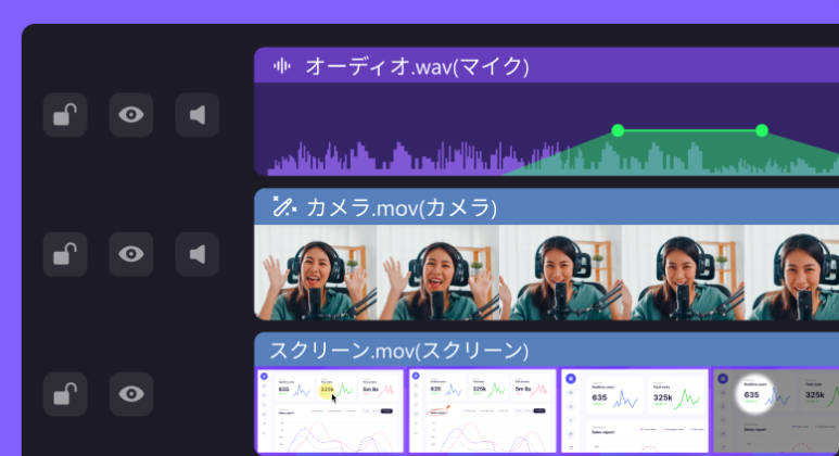 democreatorの動画編集機能