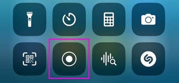 iphoneで画面収録アイコンを表示させる