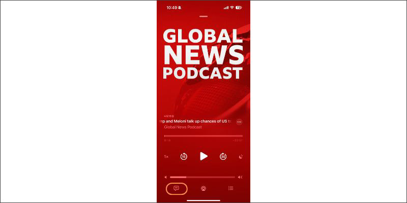 Apple Podcastの内蔵機能でボッドキャスト文字起こしを行う