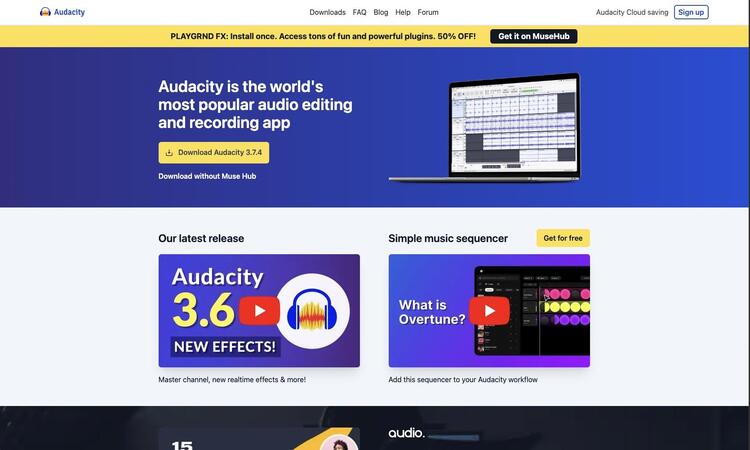 おすすめのMP3編集フリーソフトAudacity