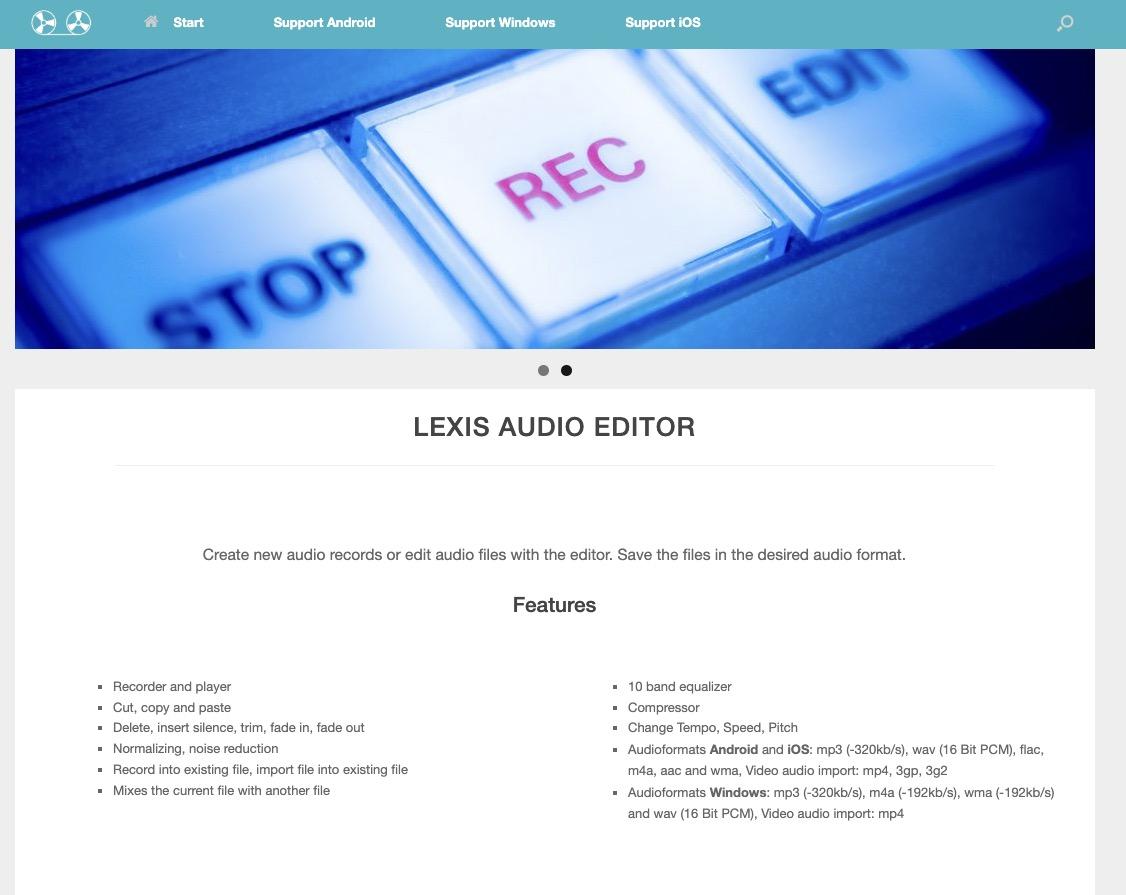 mp3編集フリーソフトLexis Audio Editor