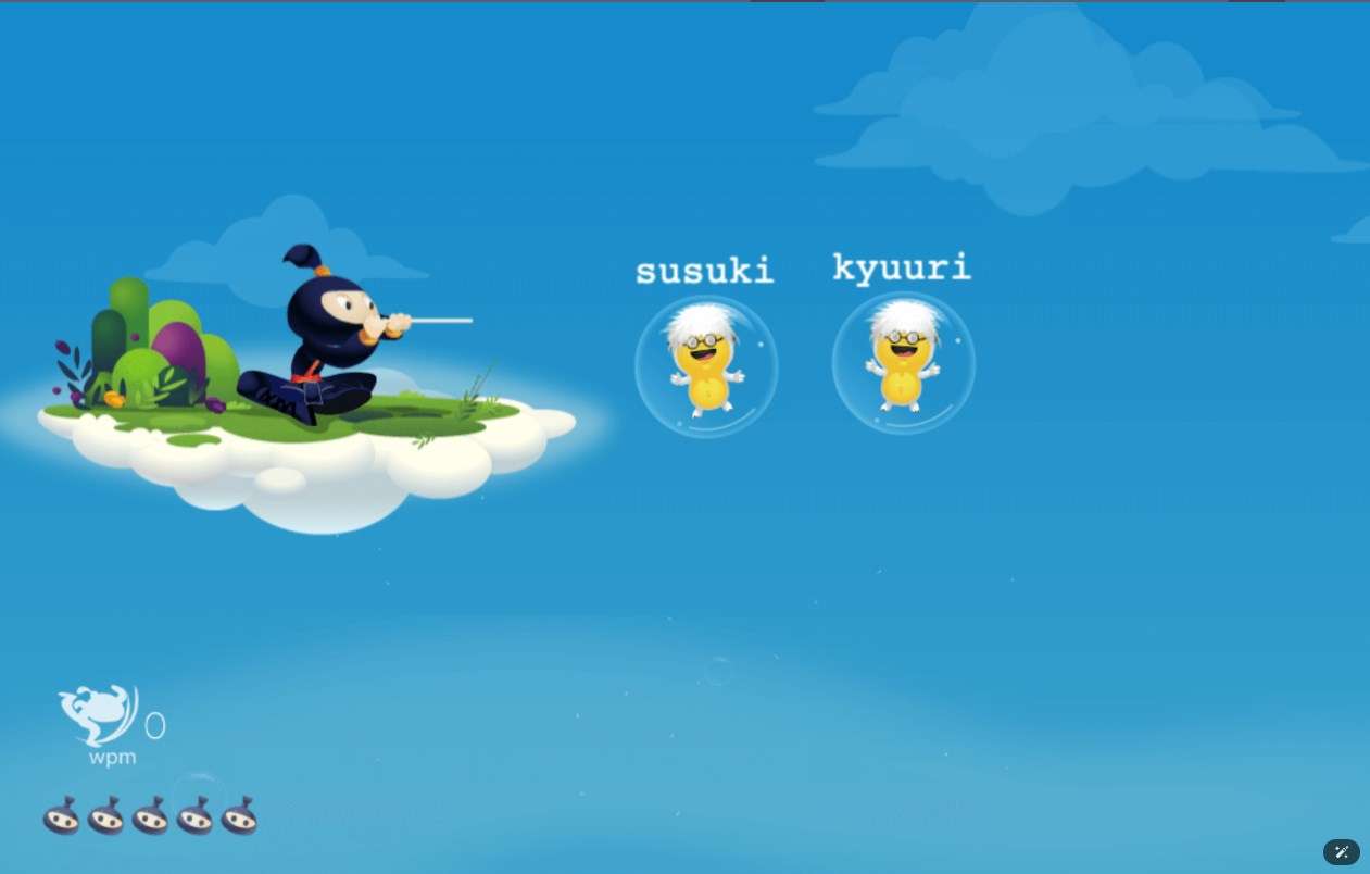 TypingClubを学校のタブレットで利用する例