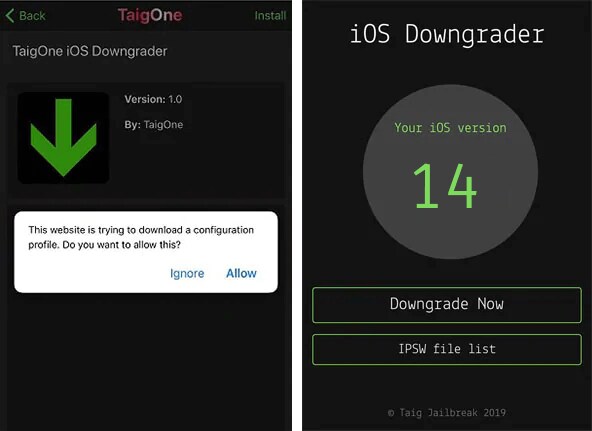 TaigOne Downgrader