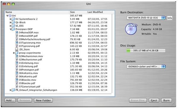 Mac用DVD burner