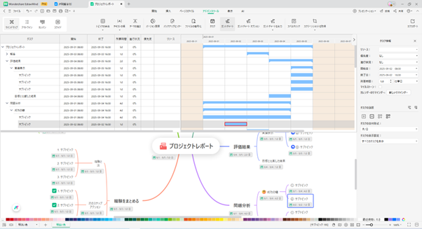 ガントチャート ツール4 EdrawMind
