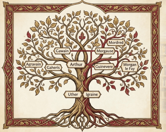 アーサー王の家系図