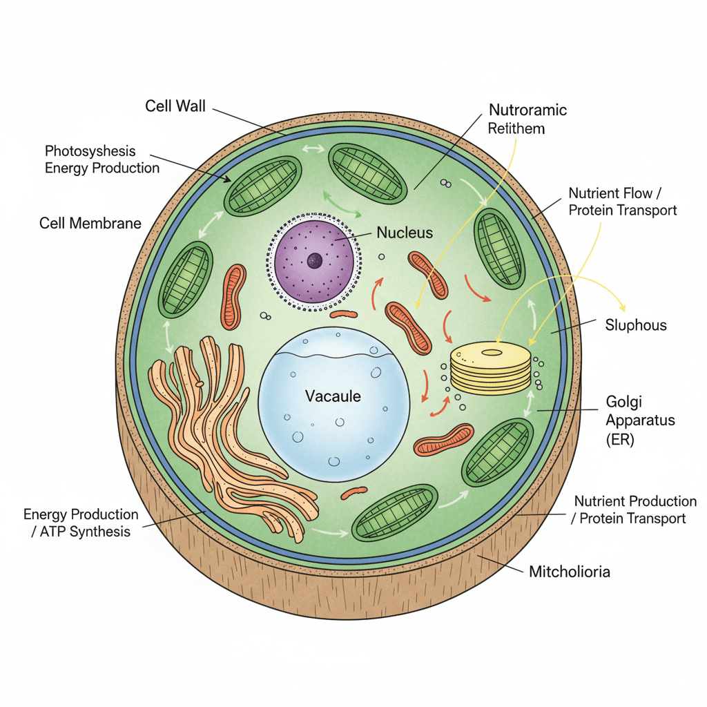 Nano Bananaで作成した細胞の図