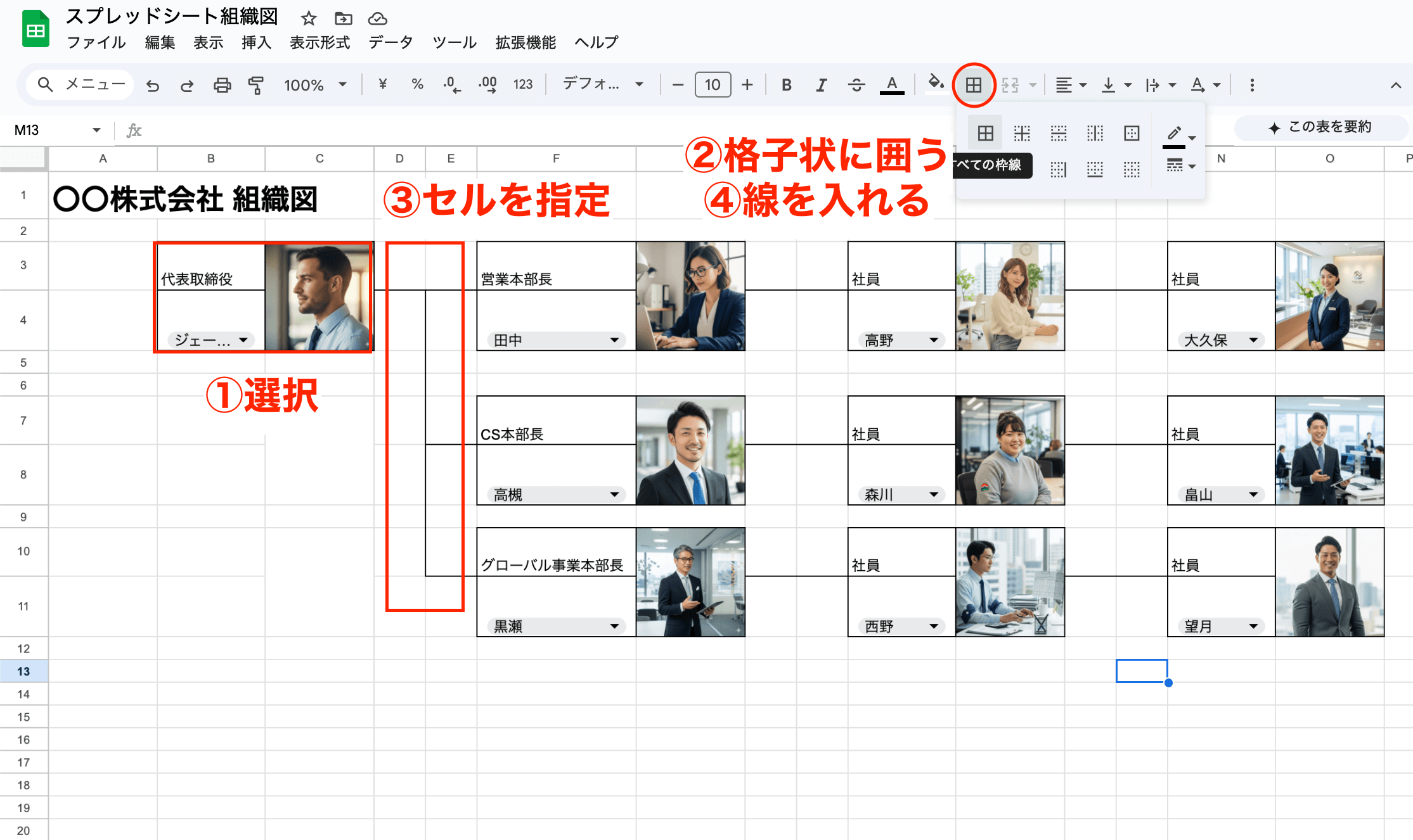 組織図 作り方18