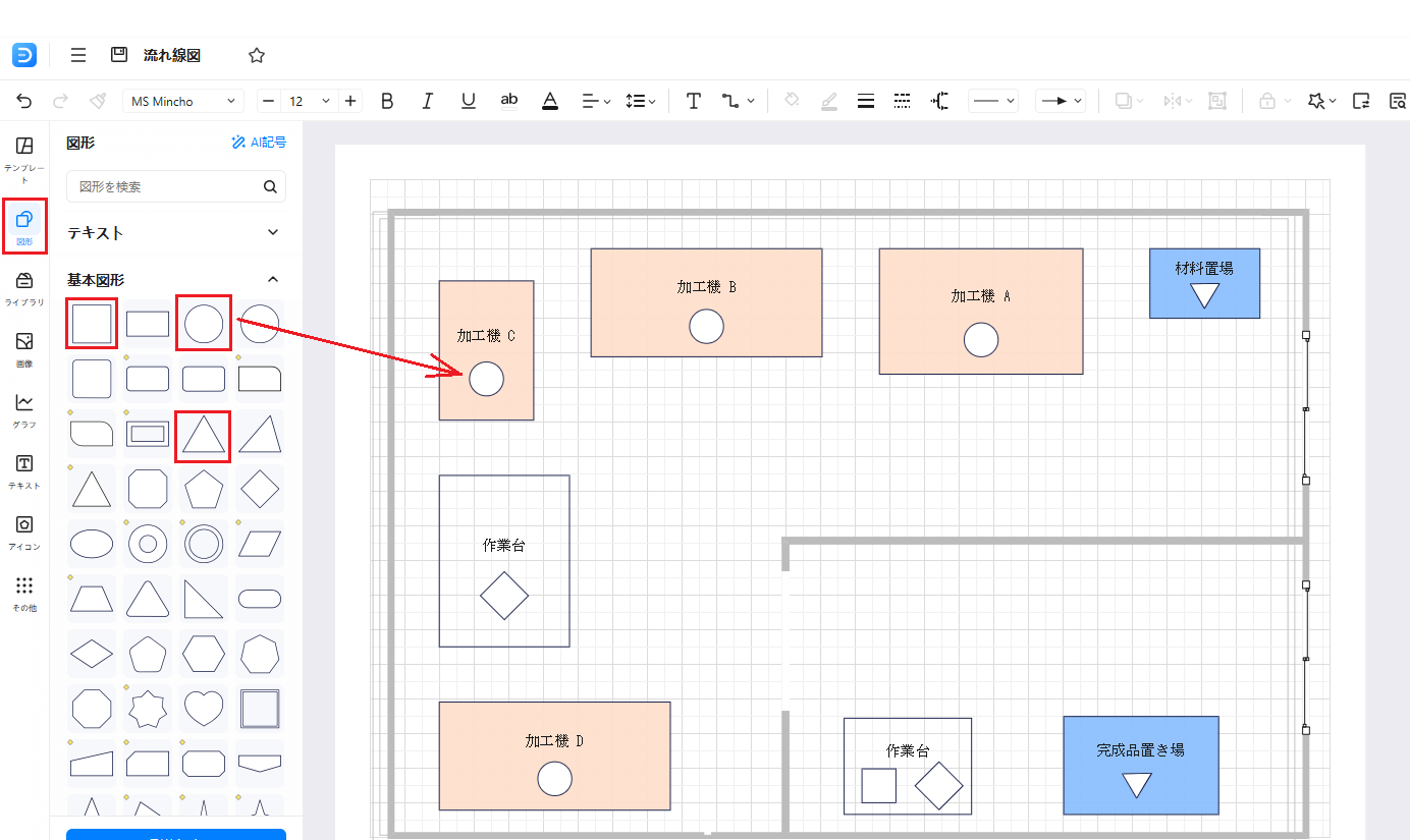記号の記入