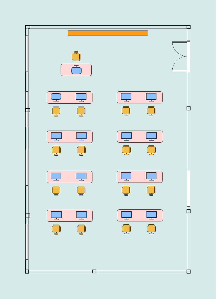 ICT教室のレイアウト