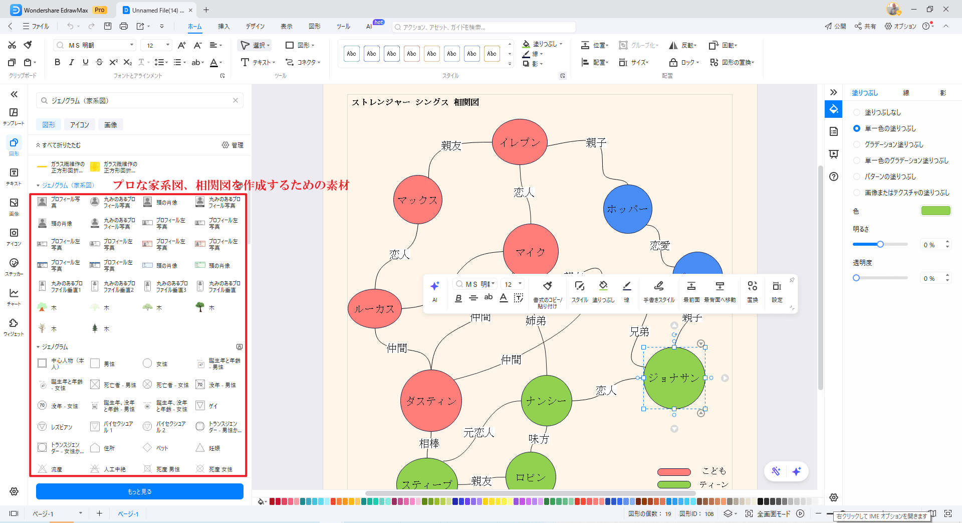 『ストレンジャー・シングスの人物関係図』を整理する　ツールの活用