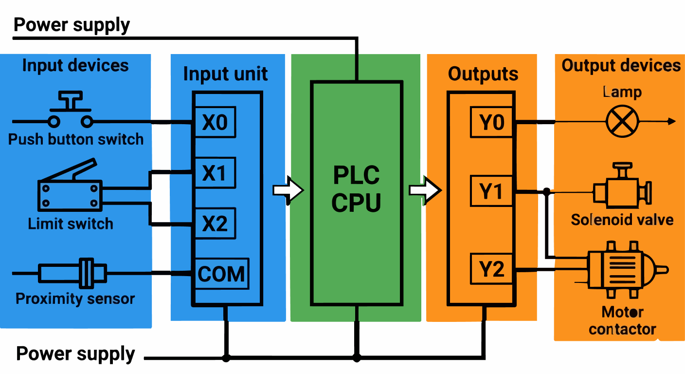 PLC入出力回路図