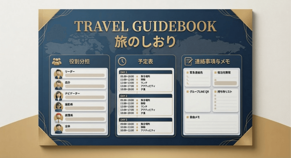 EdrawMax テンプレート 旅のしおり グループ旅行用