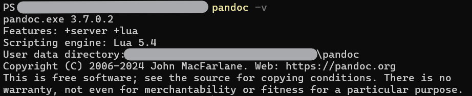 markdown PDF Pandoc2