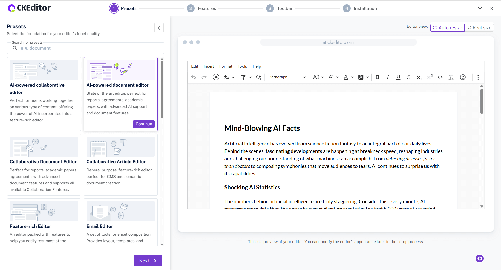 リッチテキストエディタ CKEditor