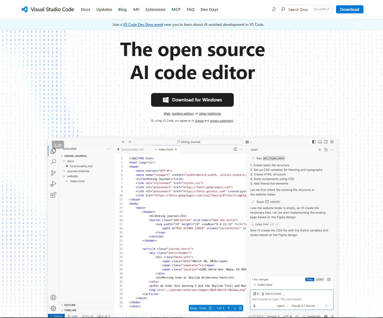 テキストエディタ Visual Studio Code