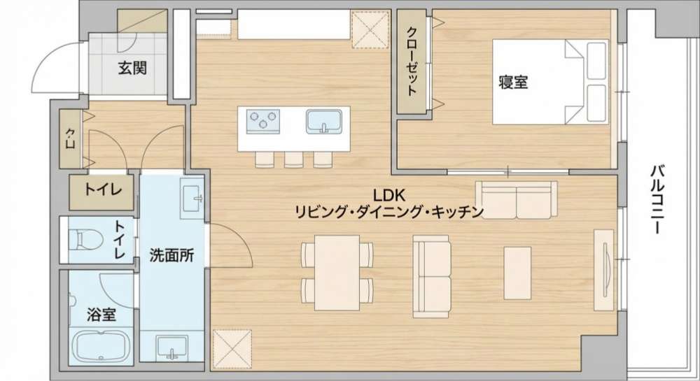 AIで生成した間取り図