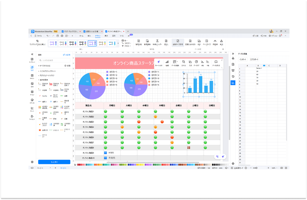 高度な編集機能