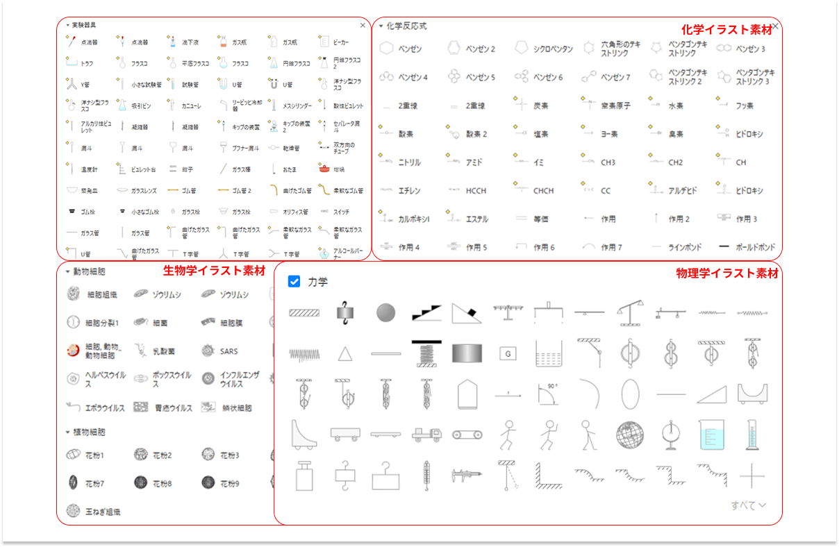 科学イラスト素材