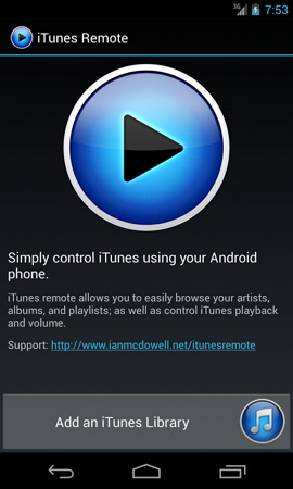 Android用iTunesリモートアプリ