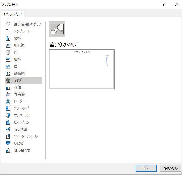 pptに地図を挿入する