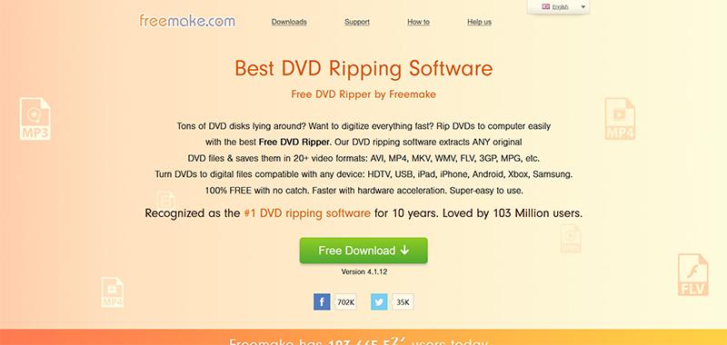 MakeMKVの代替ソフト-Freemake DVD Ripper