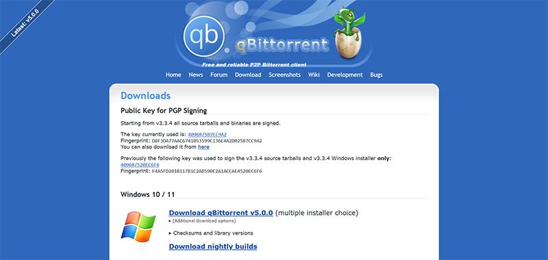 代表的なTorrent（トレント）クライアント：qBittorrent  