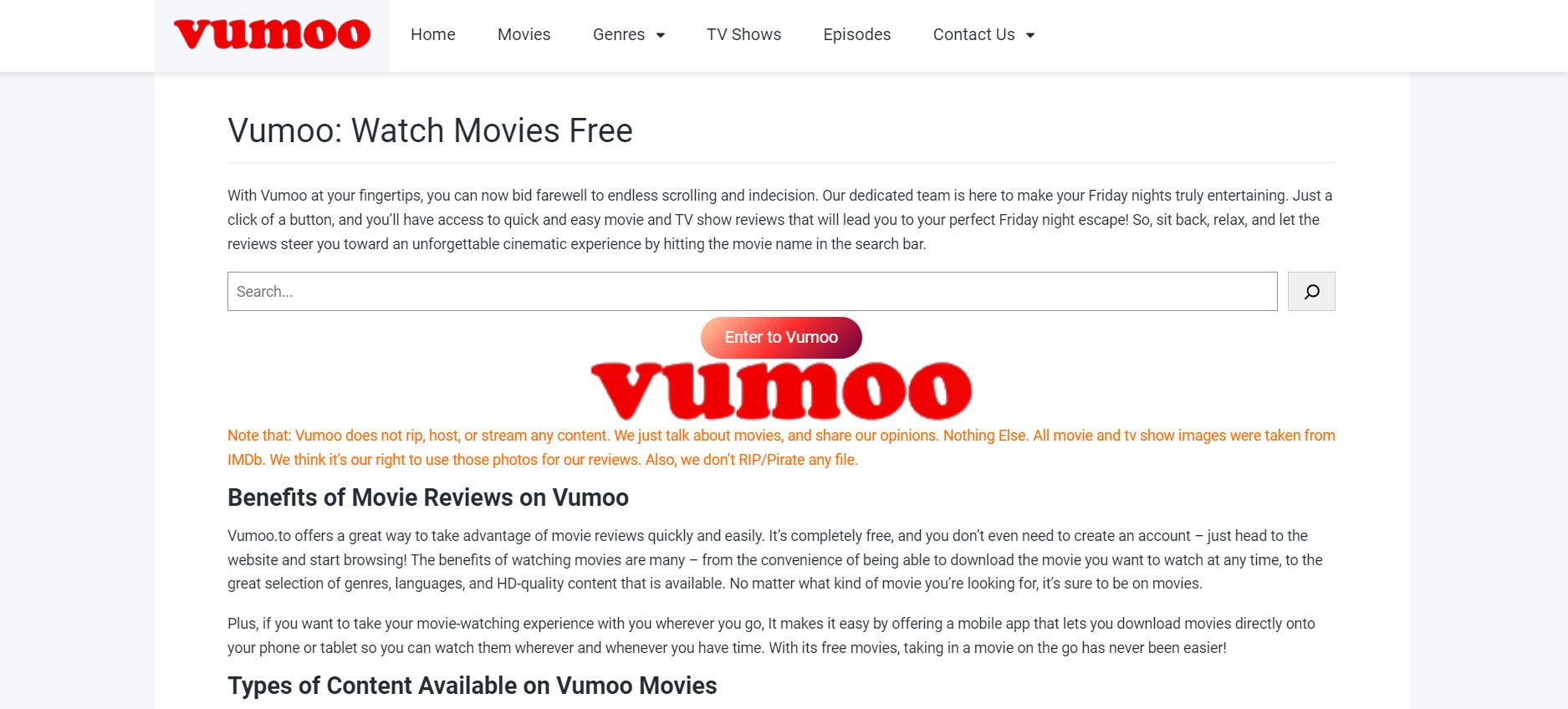 MoviesJoy以外の動画サイトおすすめ-Vumoo