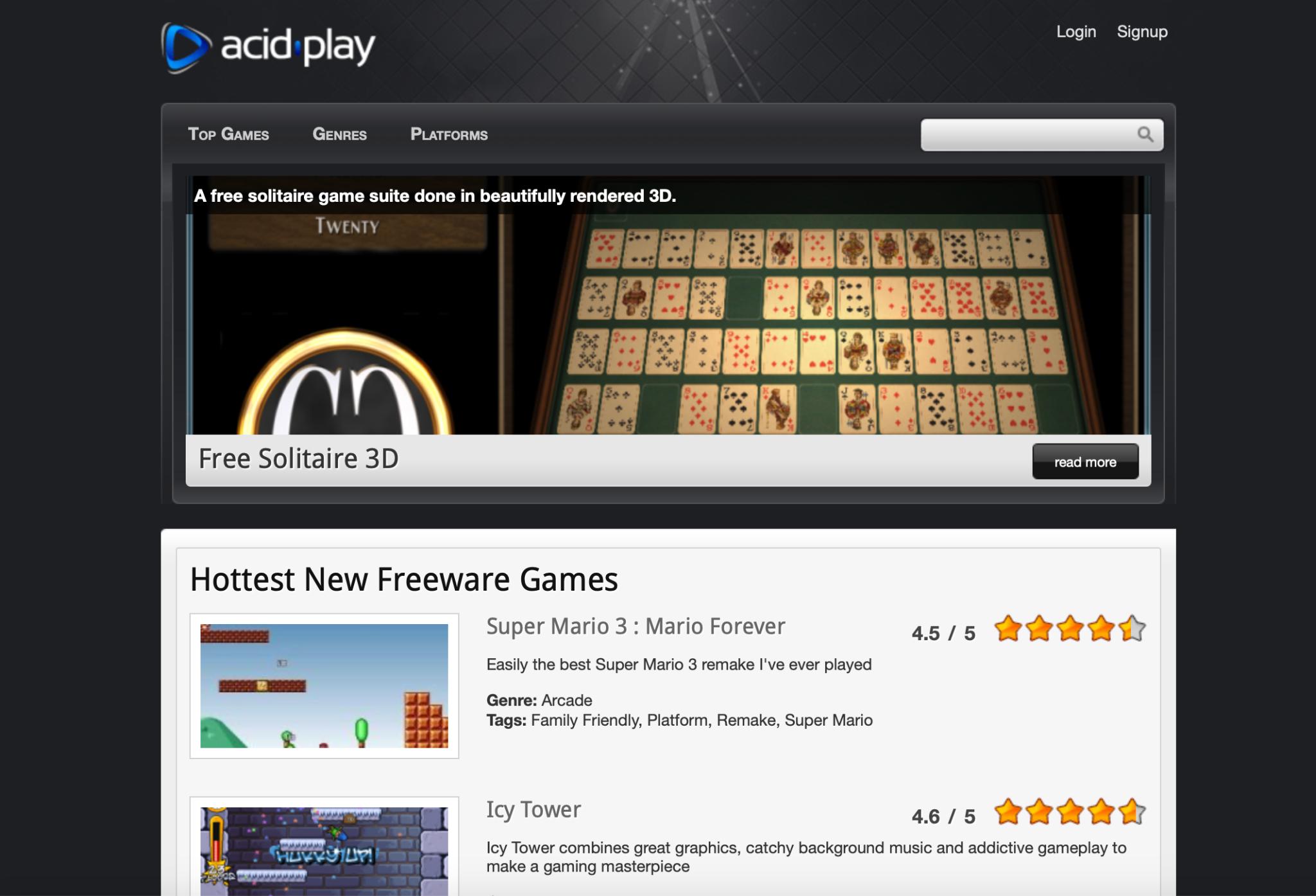 PCゲーム無料ダウンロードサイト：Acid-Play