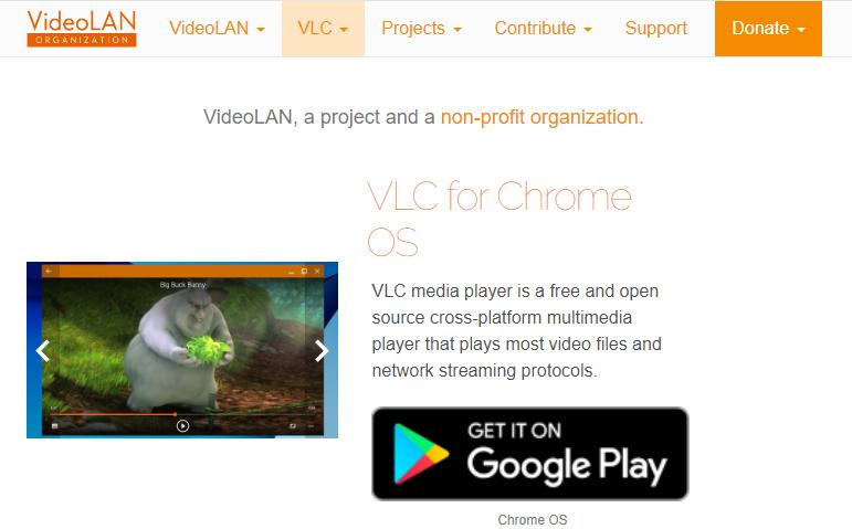 ChromebookでDVDを再生する方法:VLC