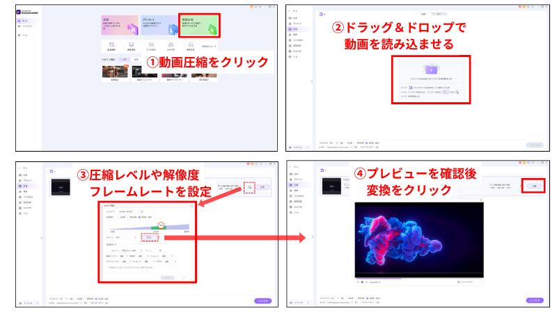 編集したYouTube動画の解像度を保ったまま圧縮