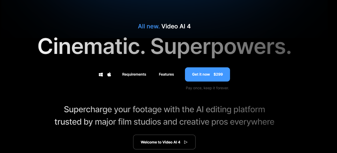 プロ向けの高画質化ソフトーTopaz Video AI 4