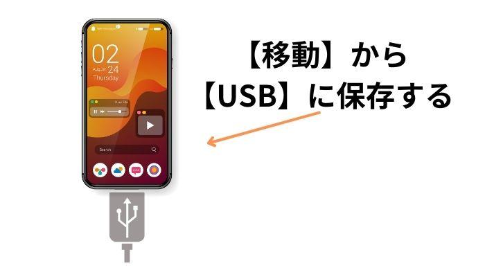 Androidで動画をUSBに保存する方法