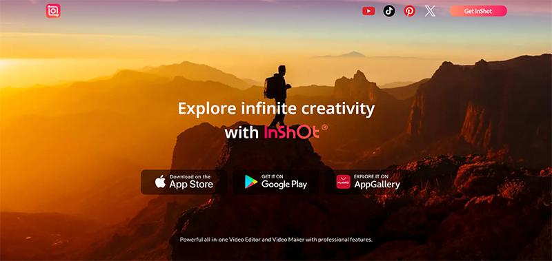 YouTubeのショート動画のサイズに変更できるツール：InShot