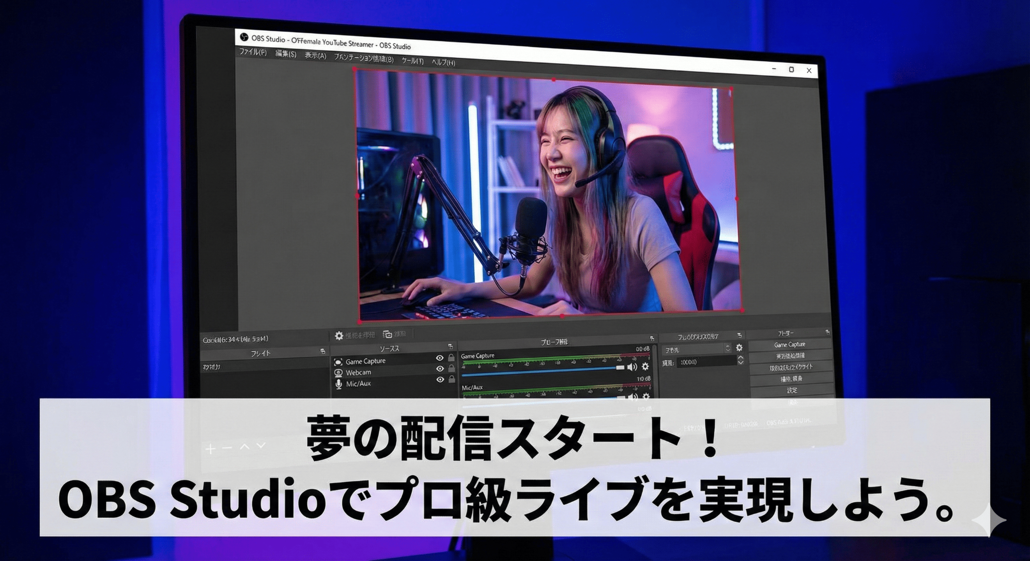 OBSでYouTube配信する方法