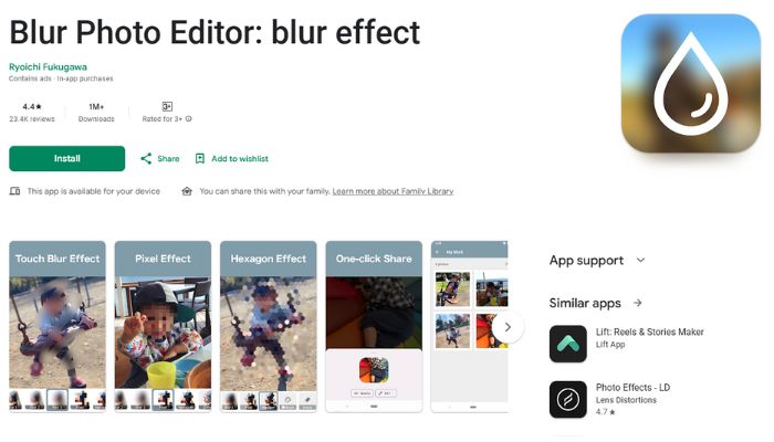 写真ぼかしアプリBlurPhotoEditor