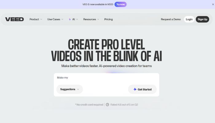 自動生成ツールVEED.IO