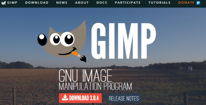 GIMPのトップ画面