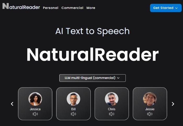 英語読み上げサイト：Natural Reader