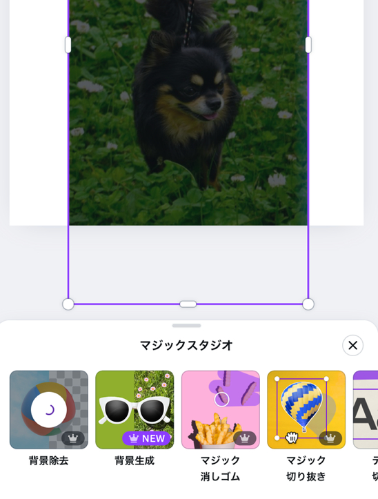 AI背景除去と背景色の変更