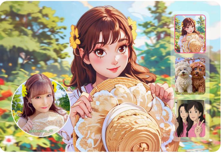 写真をアニメ調に変換