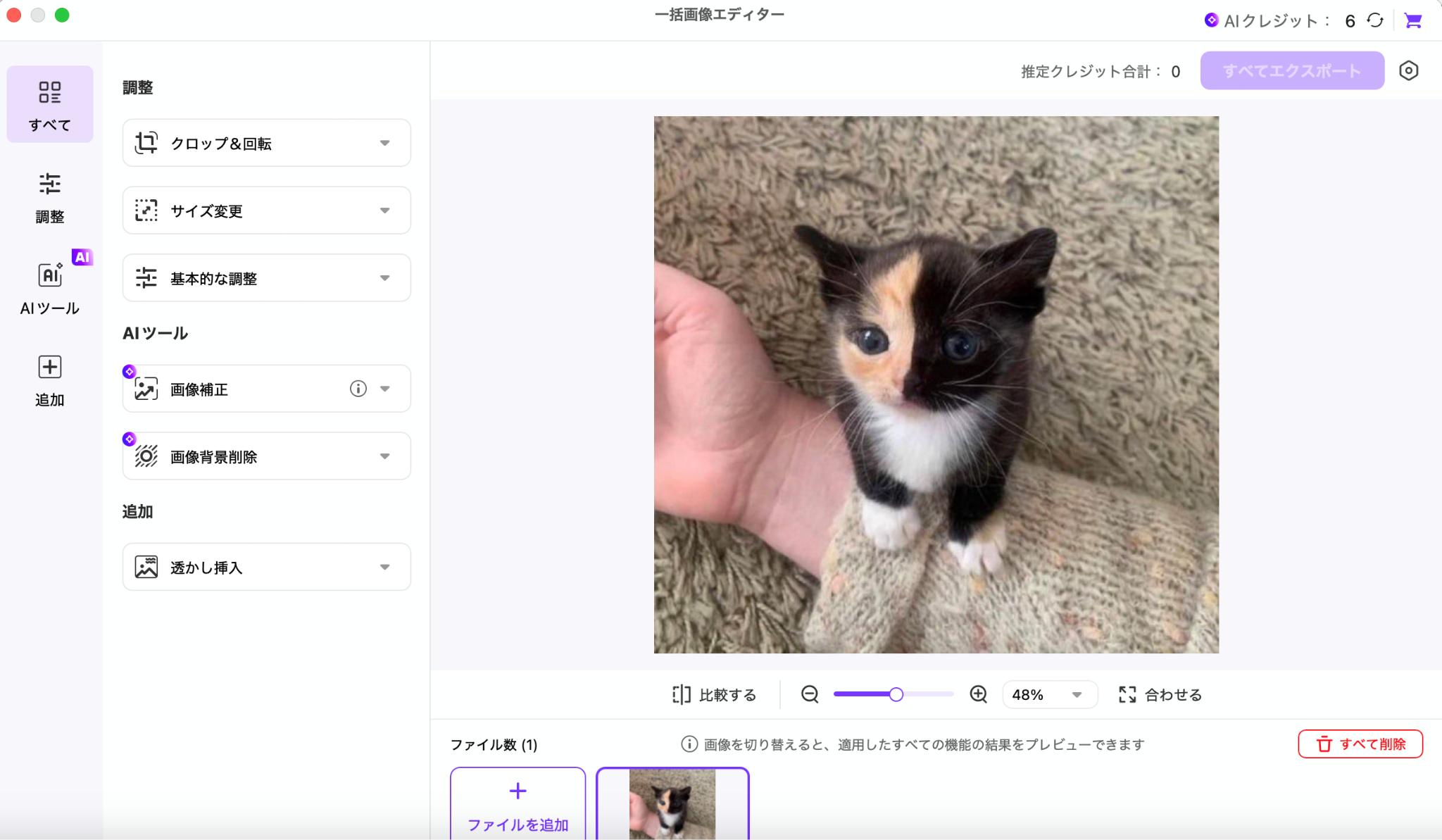 一括画像エディター機能