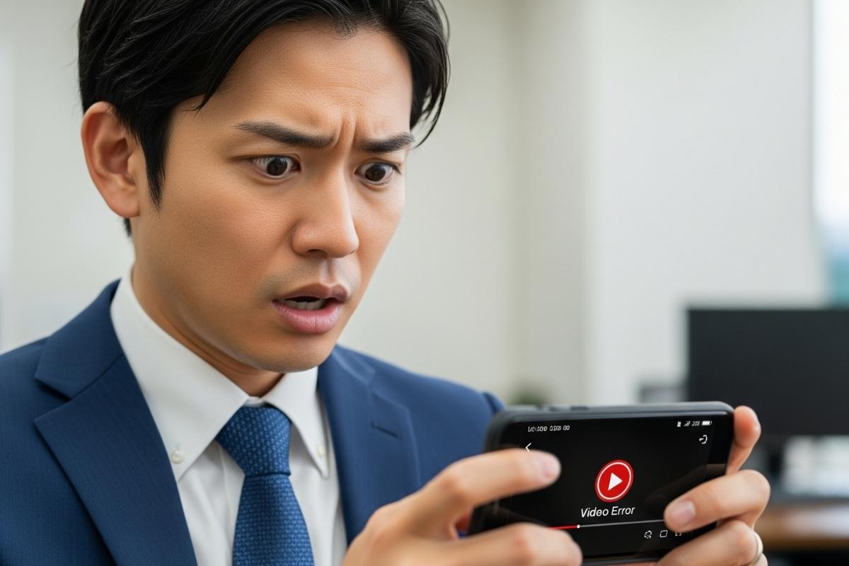 YouTubeで「この動画は再生できません」