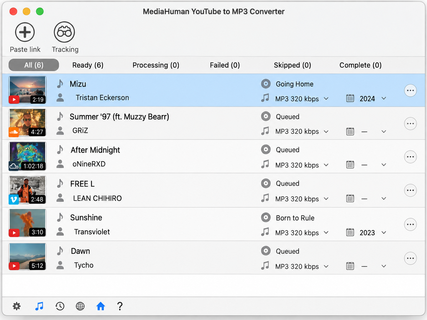YouTube MP3ダウンロードソフト： MediaHuman
